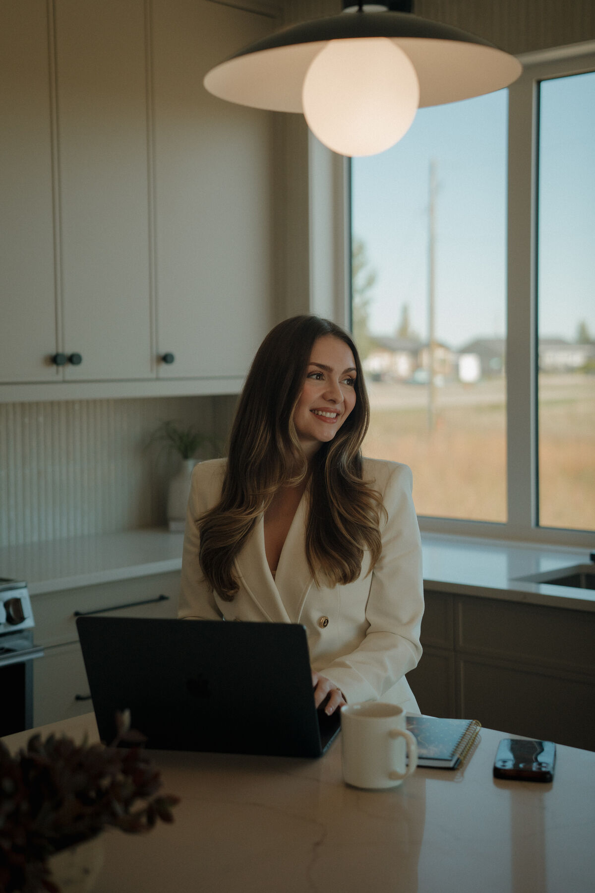 Stephanie Johnston in a bright kitchen