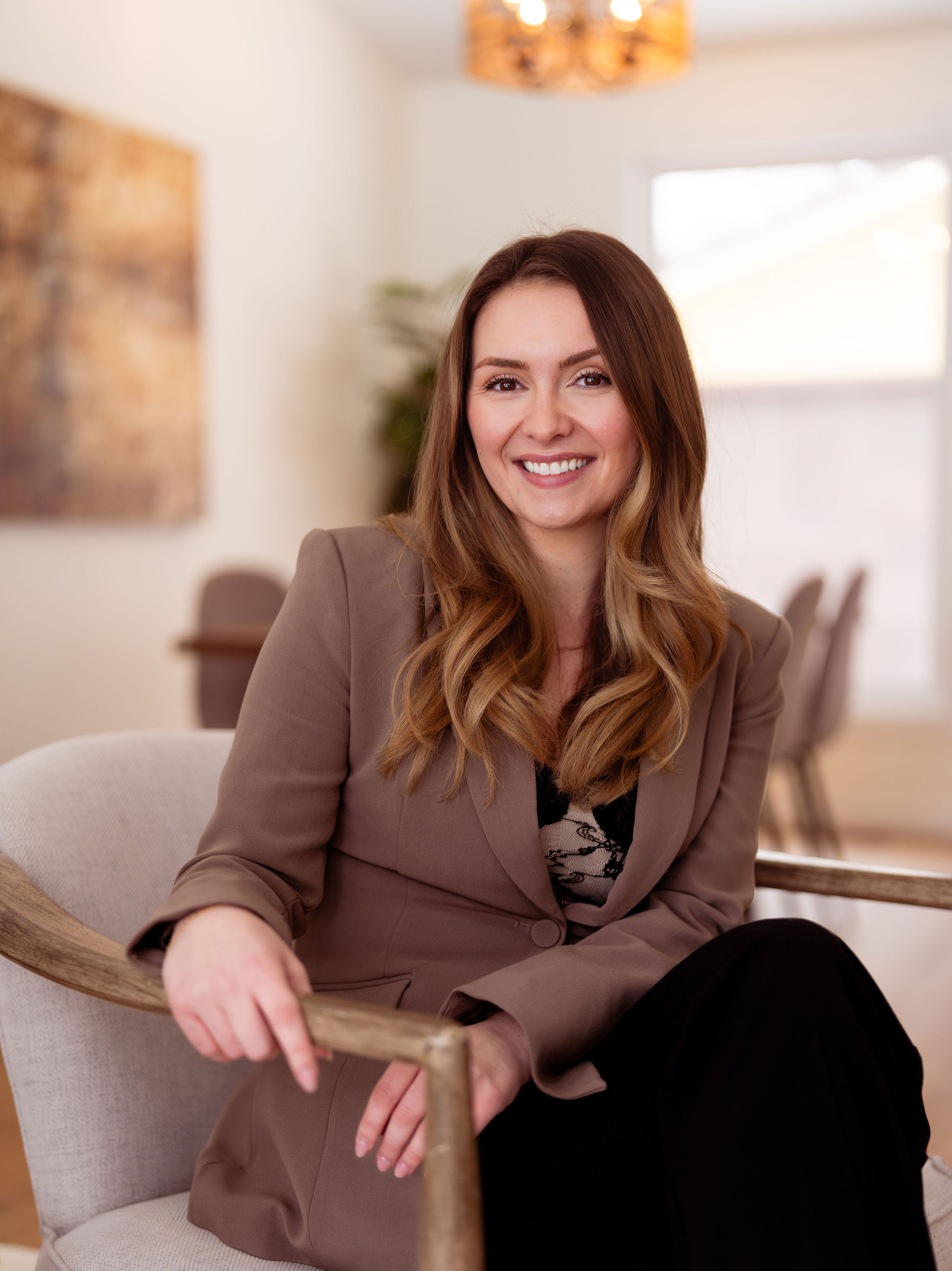 Stephanie Johnston working with clients